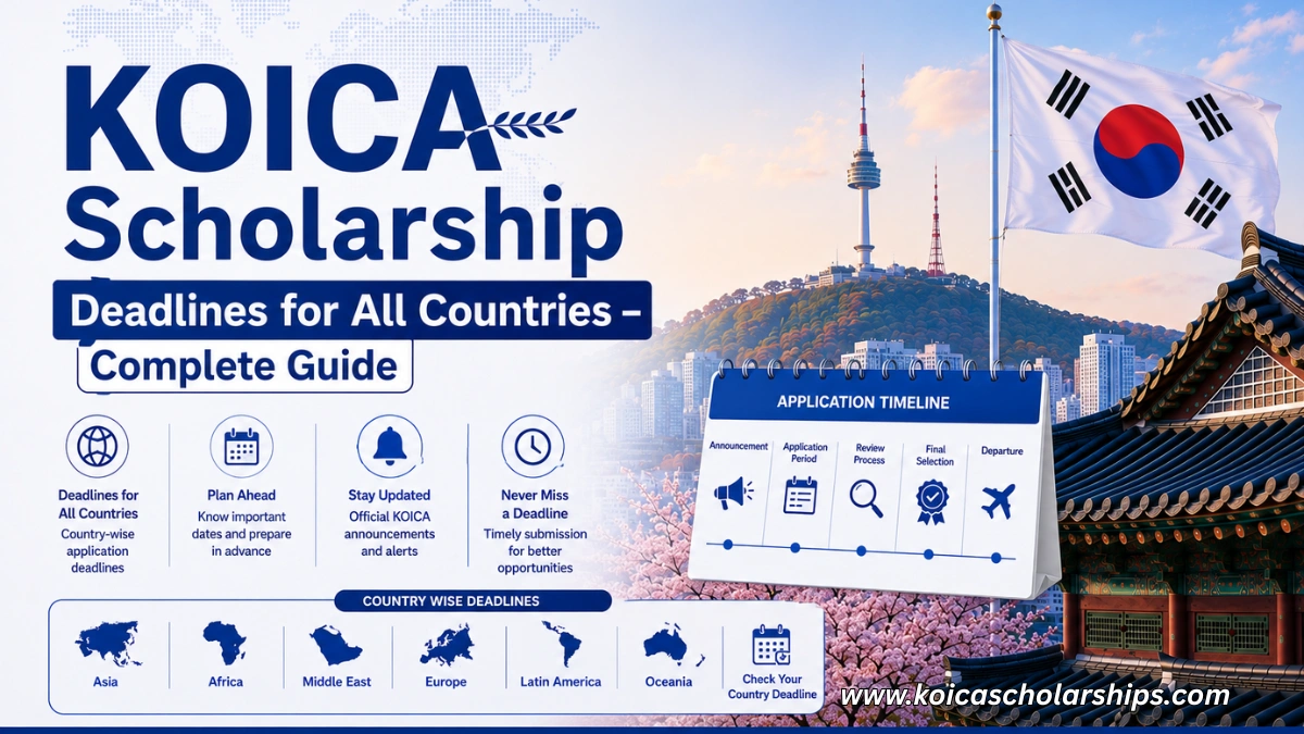 KOICA Scholarship Deadlines